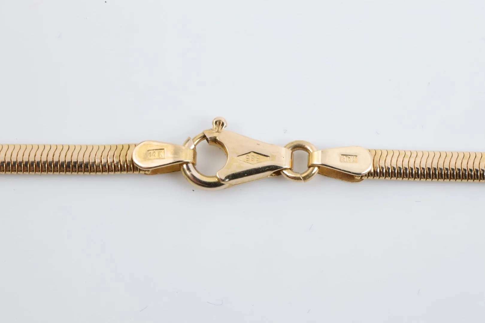 14k Gold 16 Flat Snake Chain