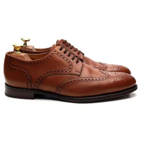 1880 Export Grade 'Grosvenor' Tan Brown Leather Derby Brogues UK 7 F