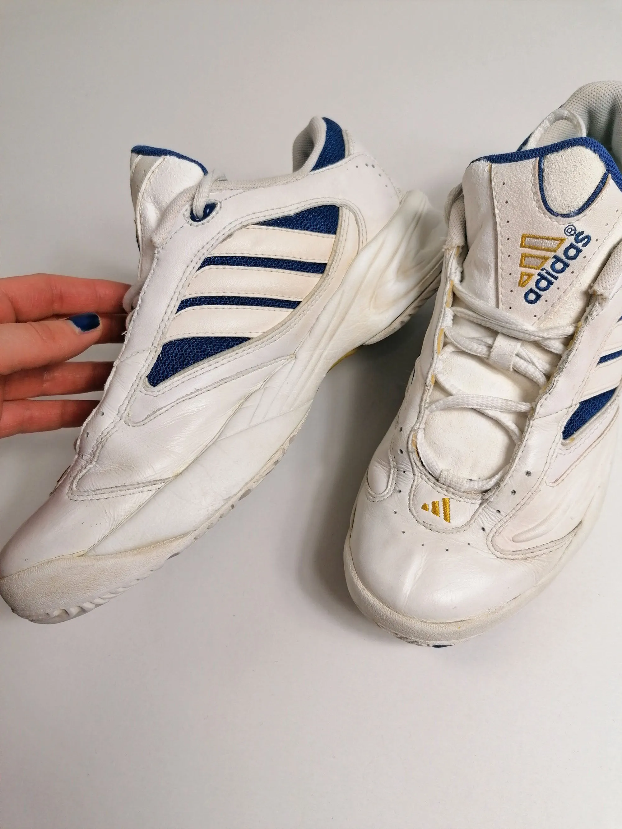 1999 Vintage ADIDAS Torsion White Sneakers - UK 5.5 / EU 38 2/3 / US 7 - 24 cm