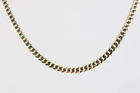 22.5 14k Yellow Gold Flat Curb Chain Necklace (17.73g.)