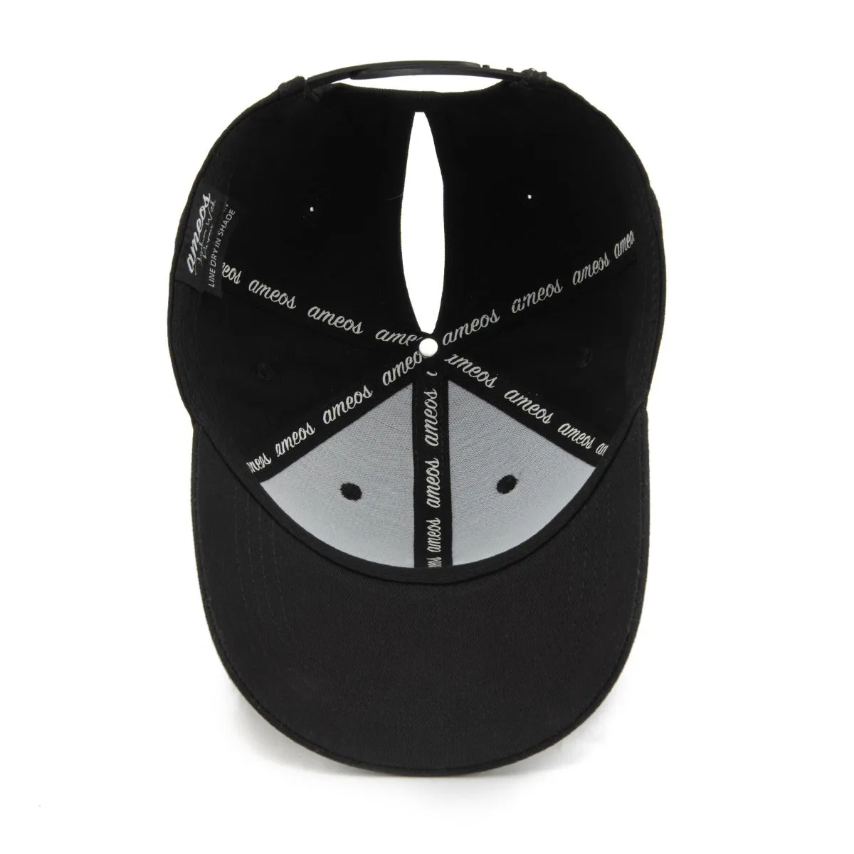 24K - BLACK Ponytail Hat