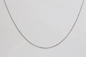 26 14k White Gold Flat Curb Chain Necklace (3.92g.)