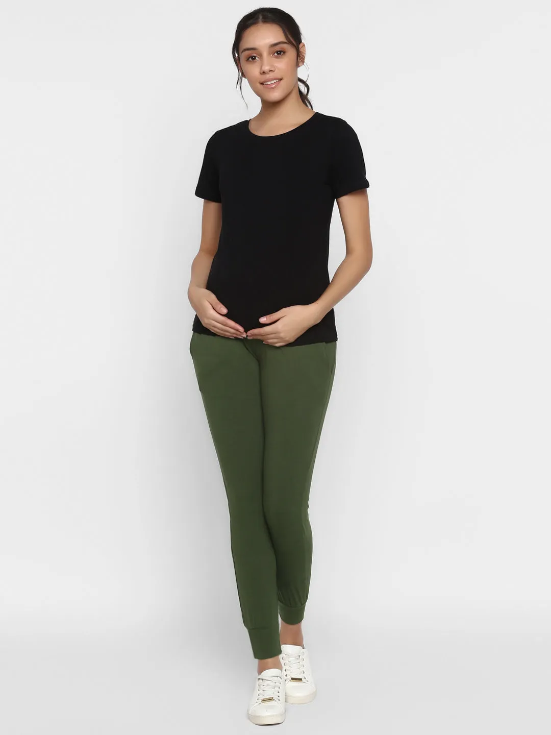 2pc. Maternity Joggers + T-shirt Set