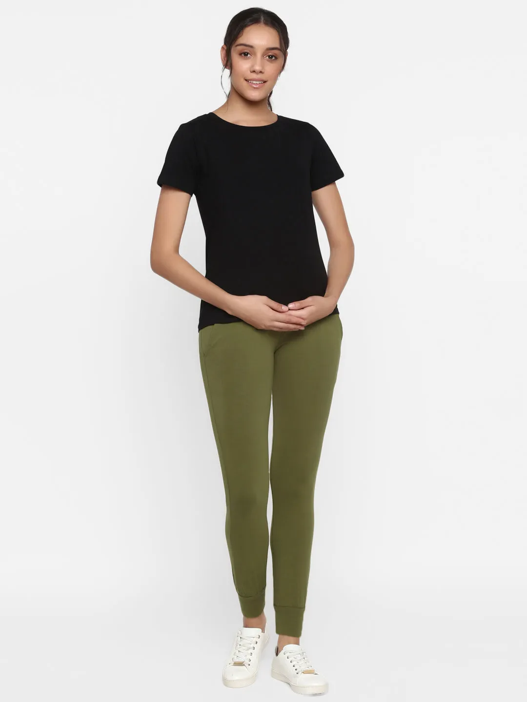 2pc. Maternity Joggers + T-shirt Set