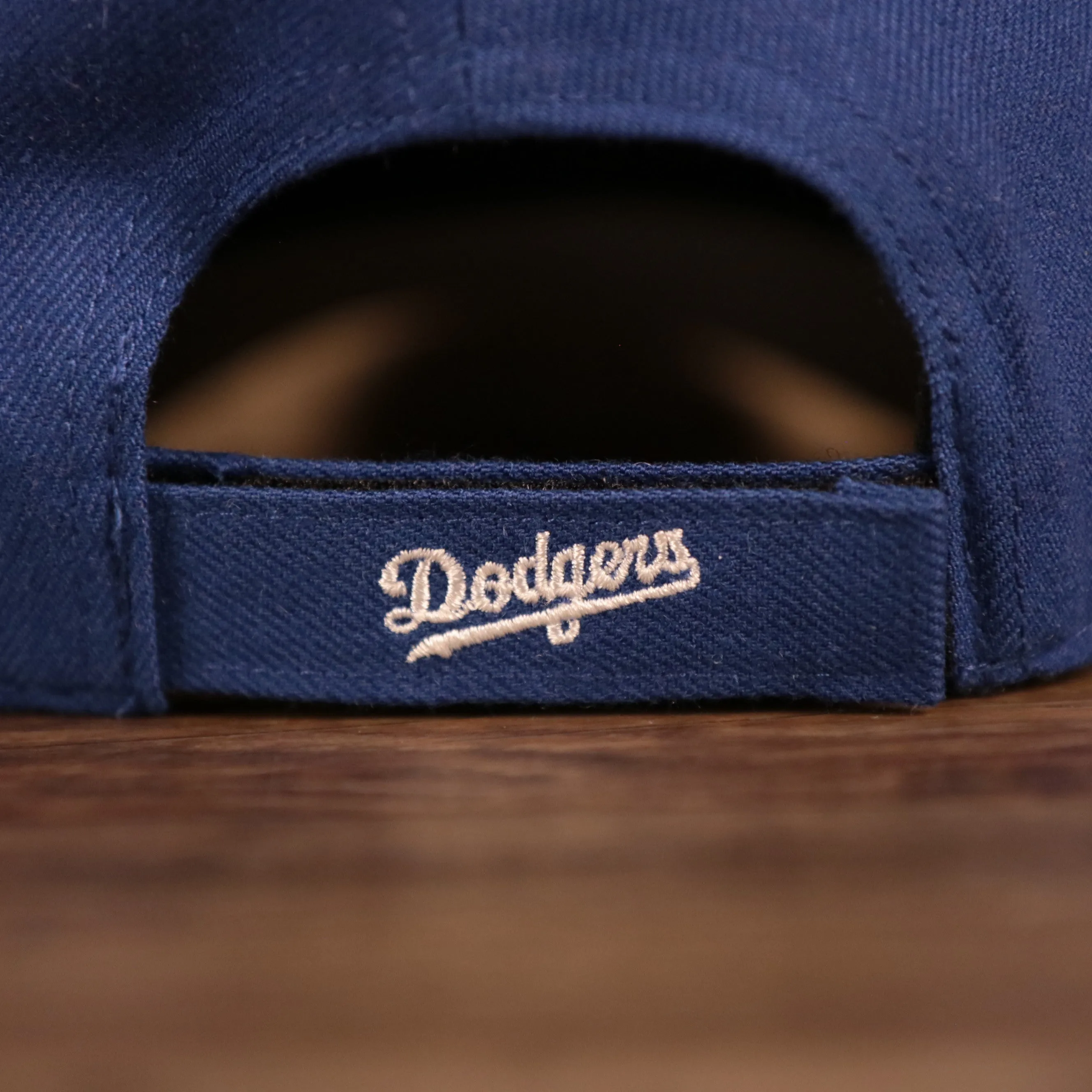 47 Brand Los Angeles Dodgers MVP Grey Underbrim Dodgers Script Velcro Strap Dad Hat Royal OSFM