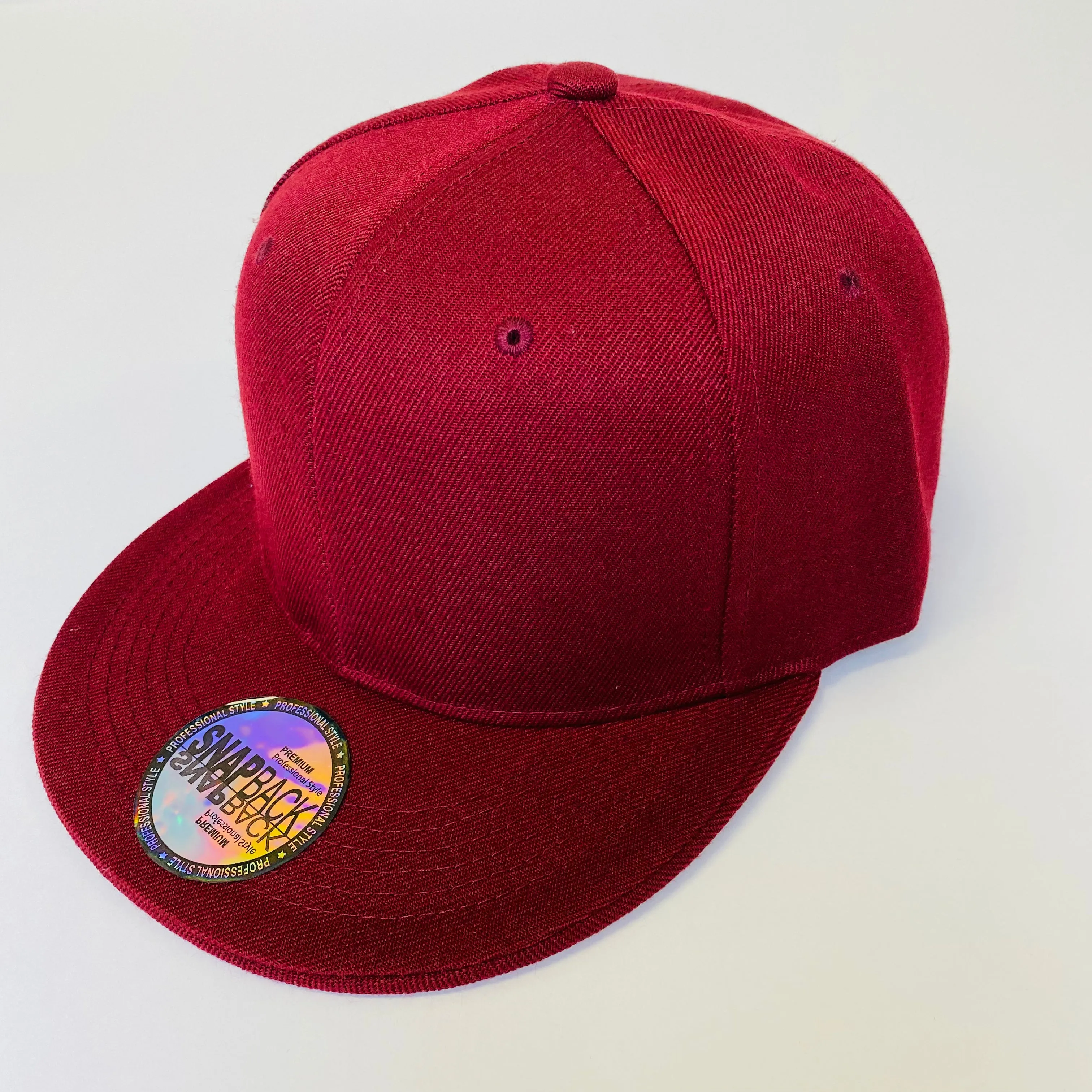 5 Panel Plain Snapback Hat