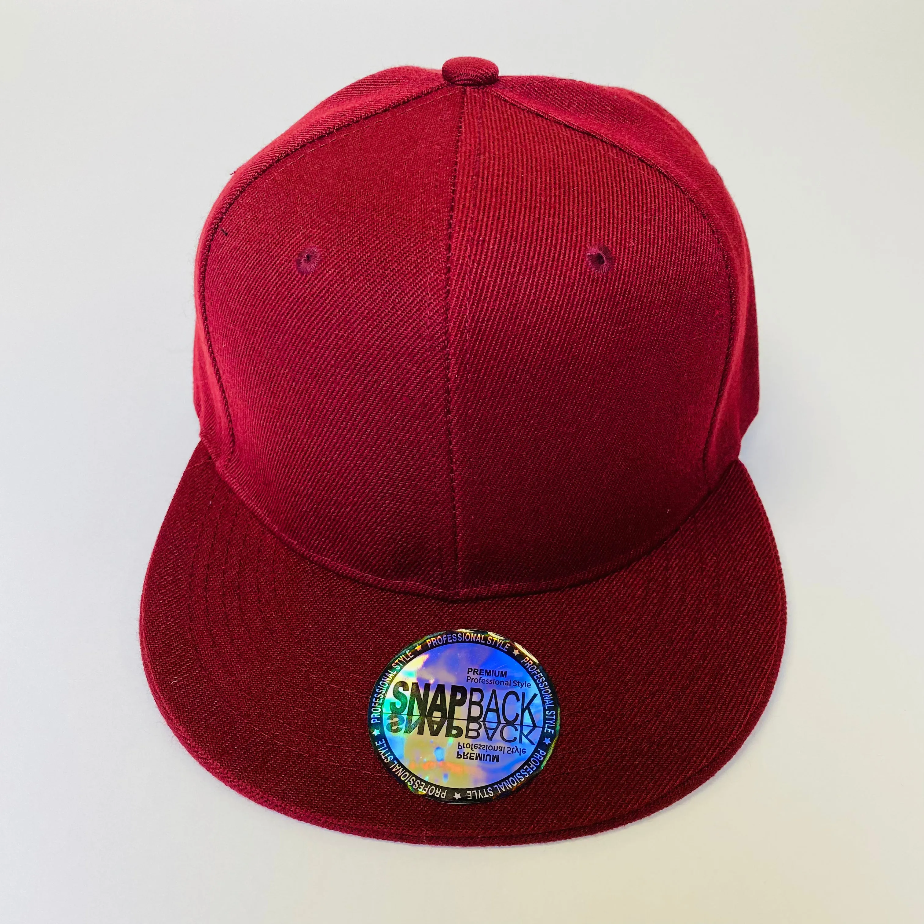 5 Panel Plain Snapback Hat