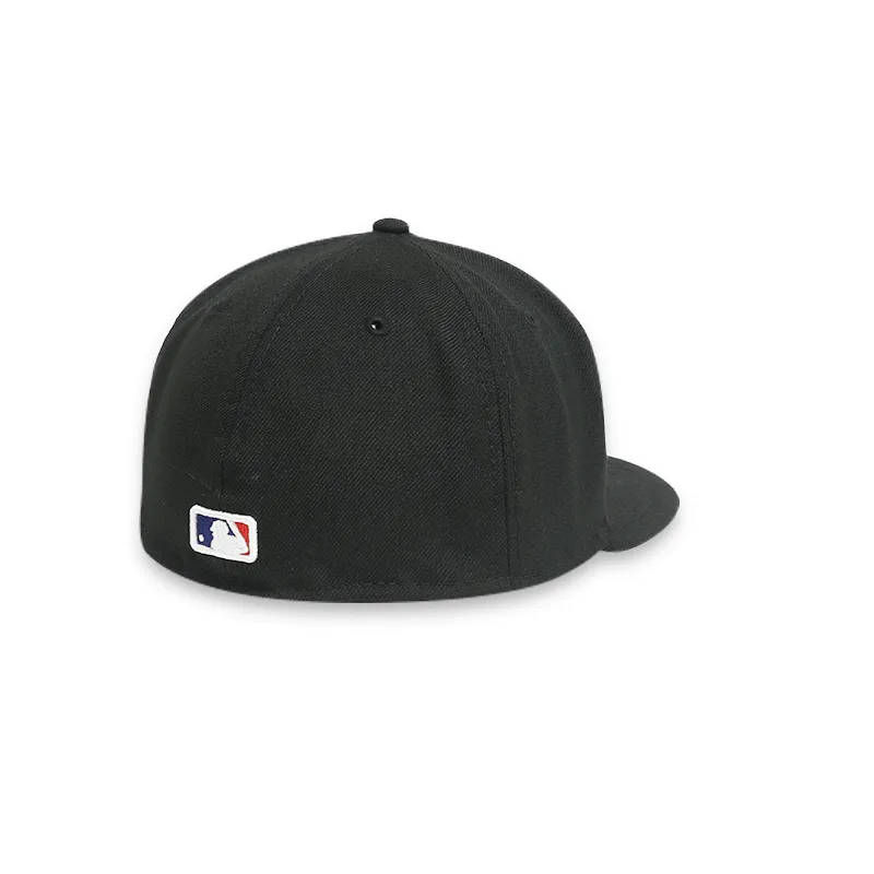 New York Mets Men's Black Fitted Hat