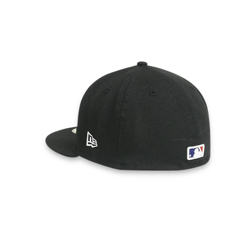 New York Mets Men's Black Fitted Hat