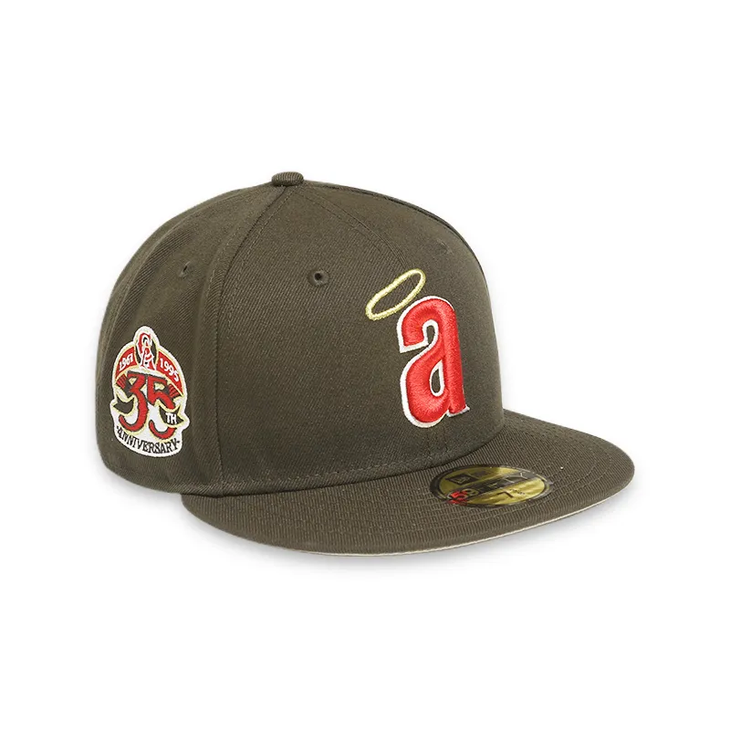 Los Angeles Angels 35th Anniversary Brown Fitted 59FIFTY Men's Hat