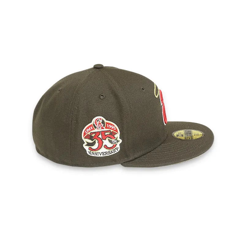 Los Angeles Angels 35th Anniversary Brown Fitted 59FIFTY Men's Hat