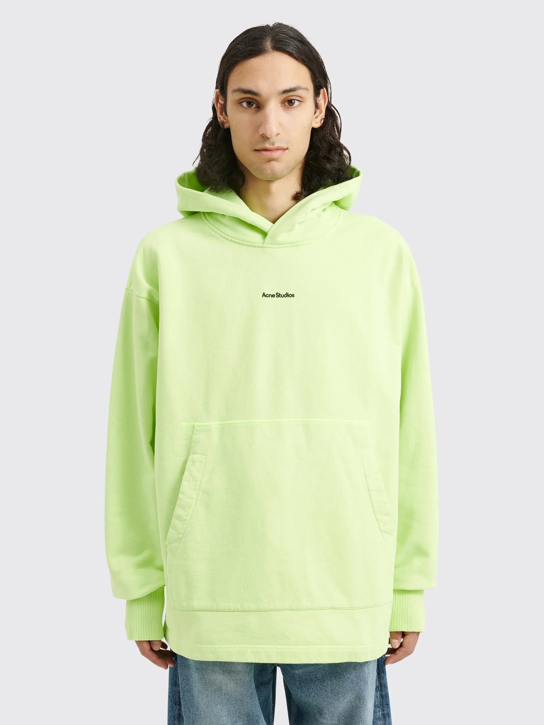 Acne Studios Hooded Sweatshirt Fluo Green