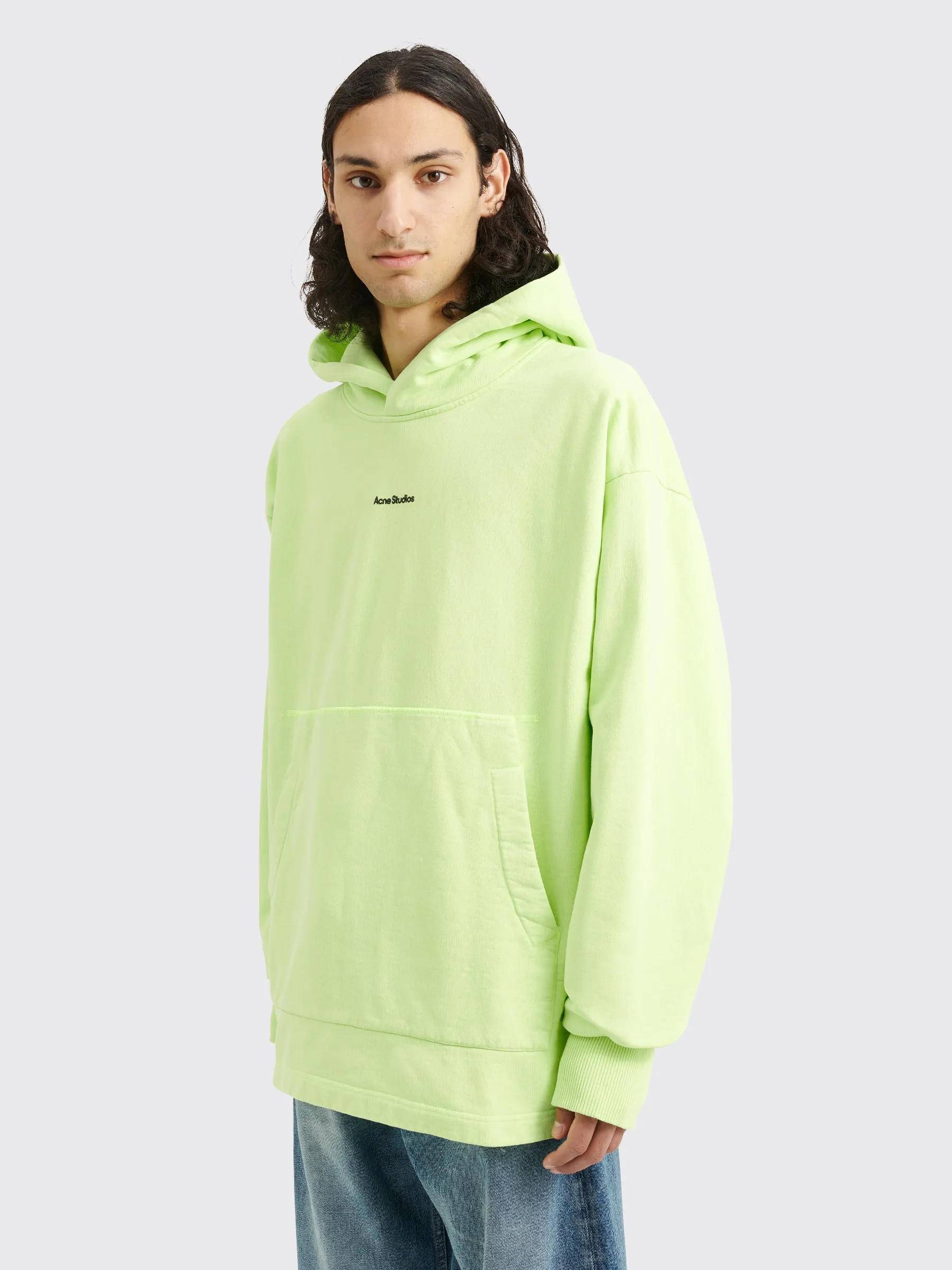 Acne Studios Hooded Sweatshirt Fluo Green