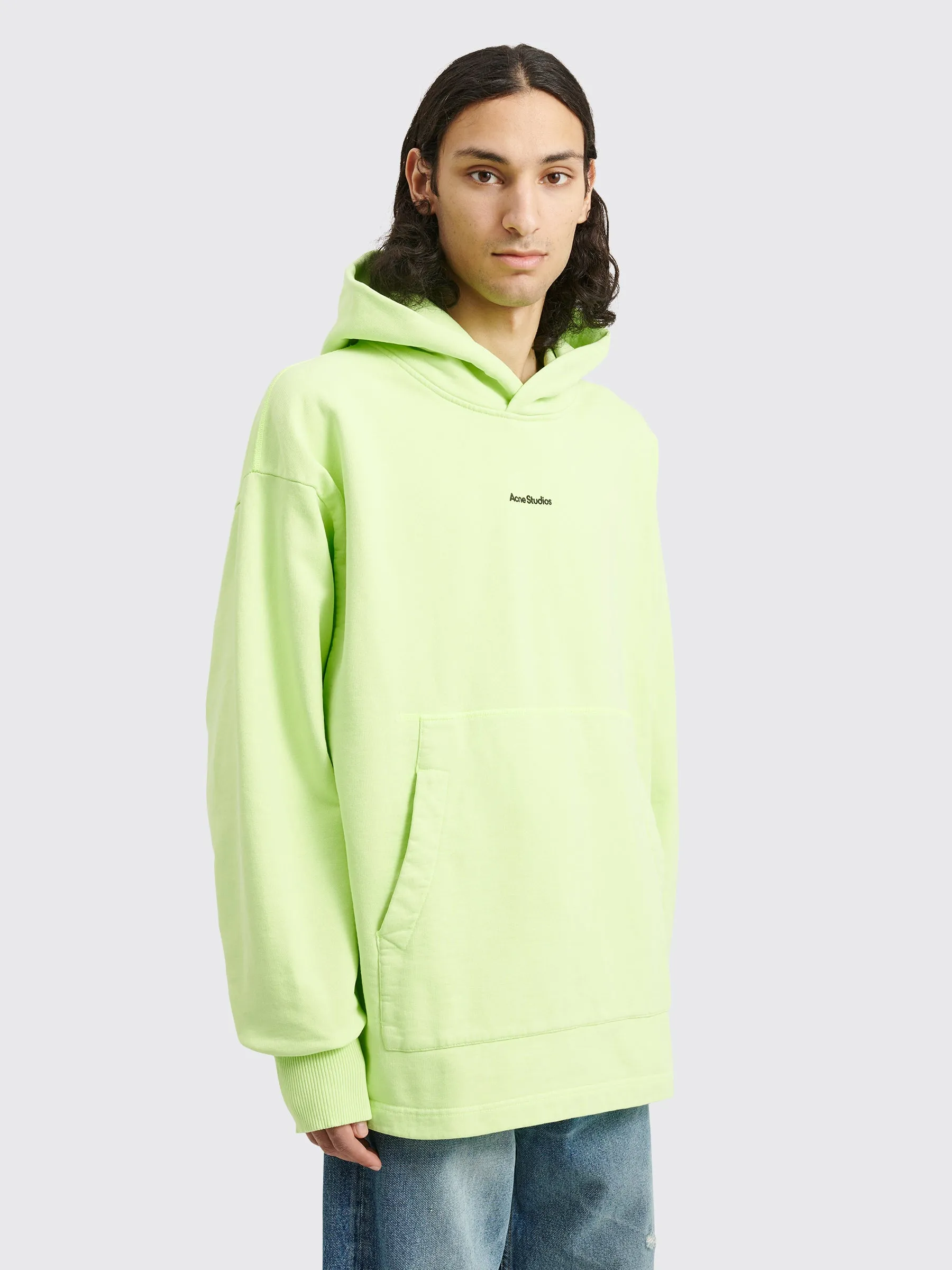 Acne Studios Hooded Sweatshirt Fluo Green