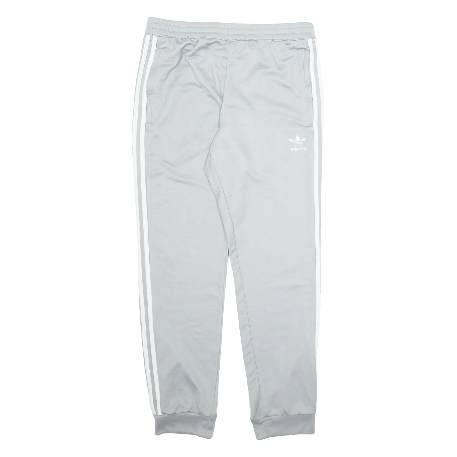 ADIDAS Mens Joggers Grey Tapered L W32 L30