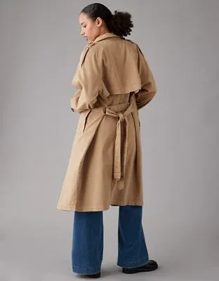 AEO Dreamy Drape Trench Coat