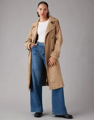 AEO Dreamy Drape Trench Coat