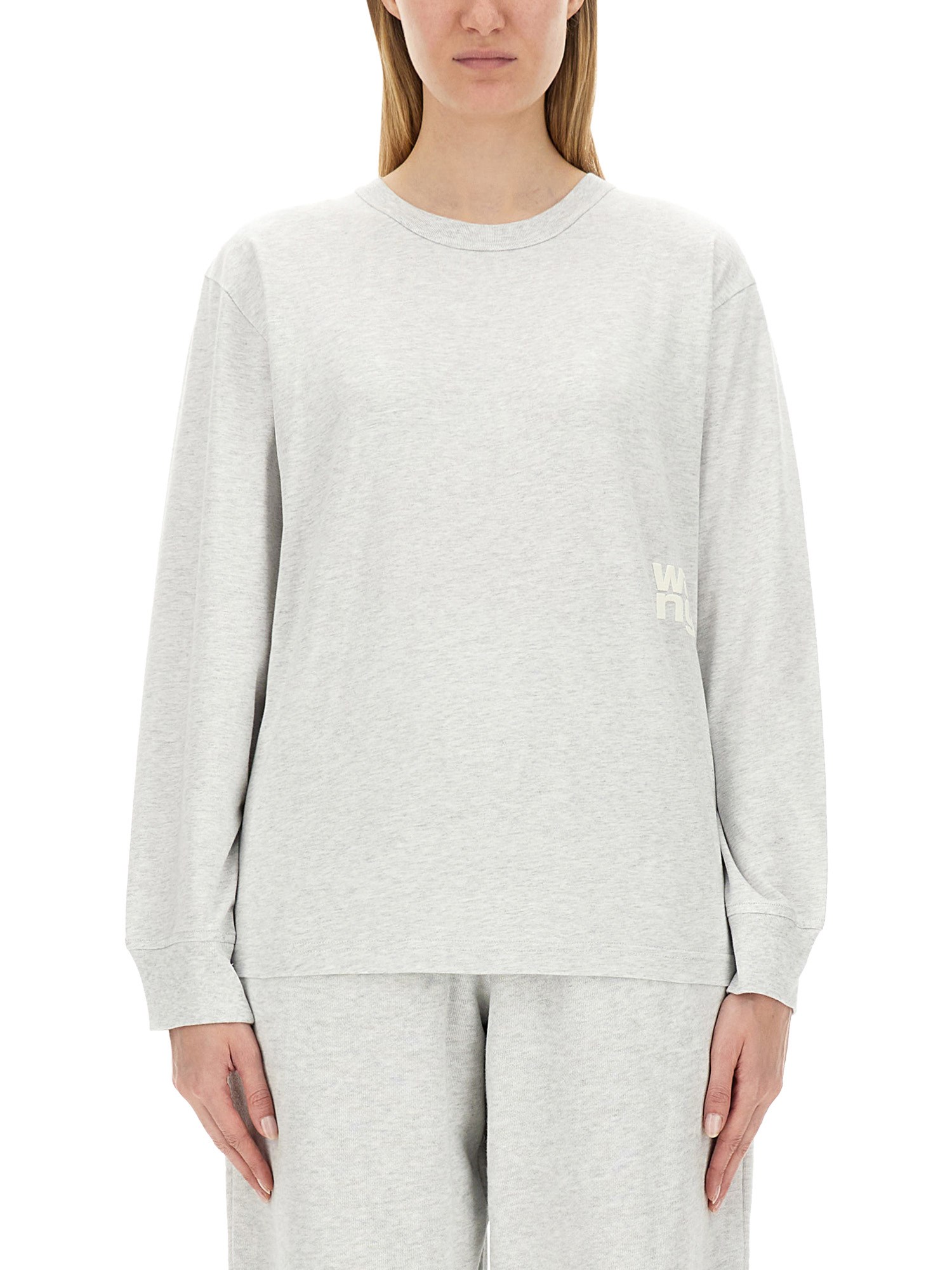 ALEXANDERWANG.T Cotton Logo Sweatshirt