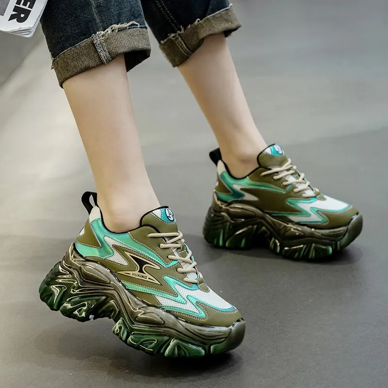 Multicolor Sneaker Platforms for Women