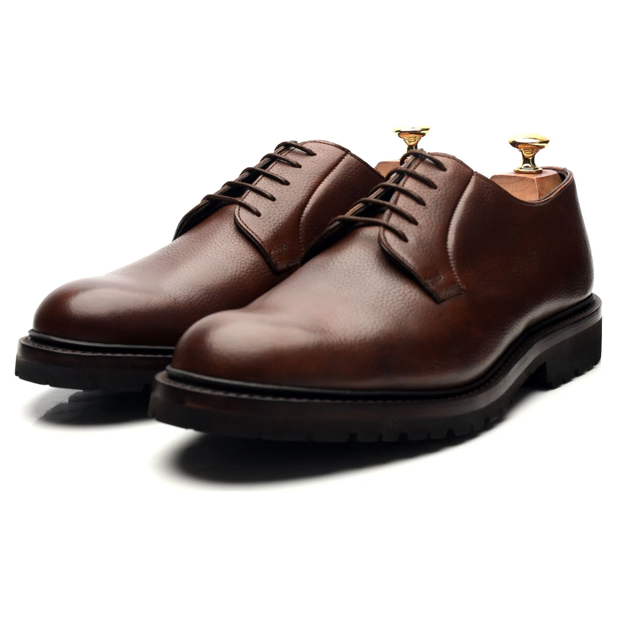 'Archie' Brown Leather Derby UK 6 - 11.5