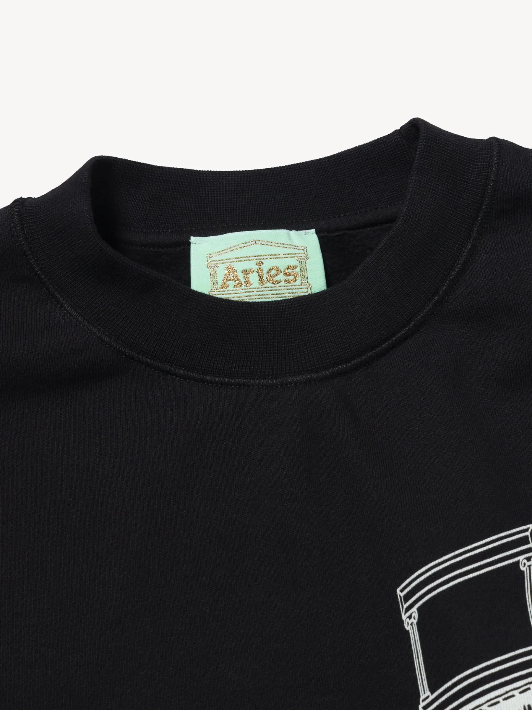 Aries Mega Temple Sweatshirt Black