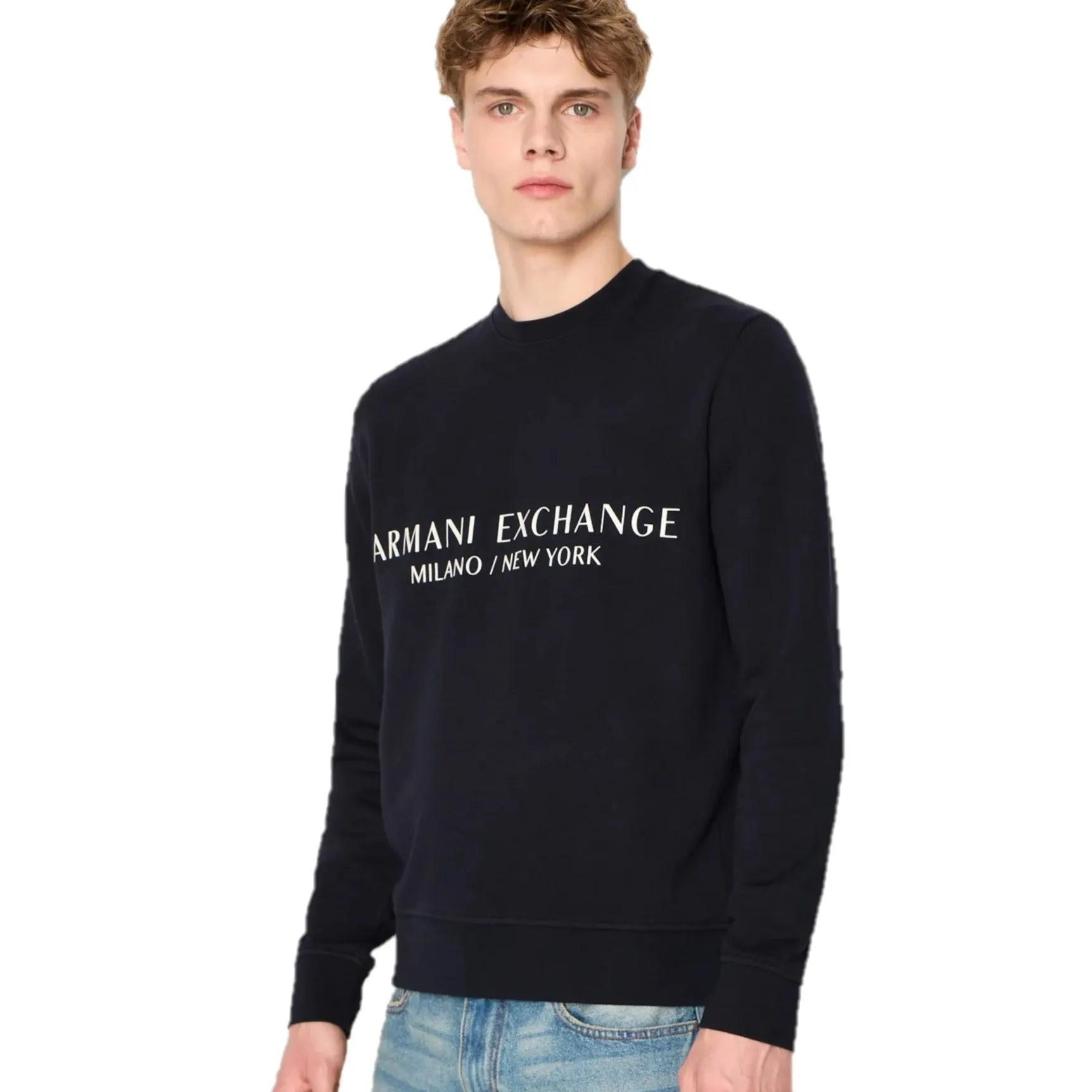 Armani Exchange Crew Neck Sweatshirt - Buy Online Now