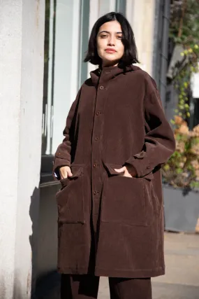 Aseedoncloud brown corduroy coat - HW coat