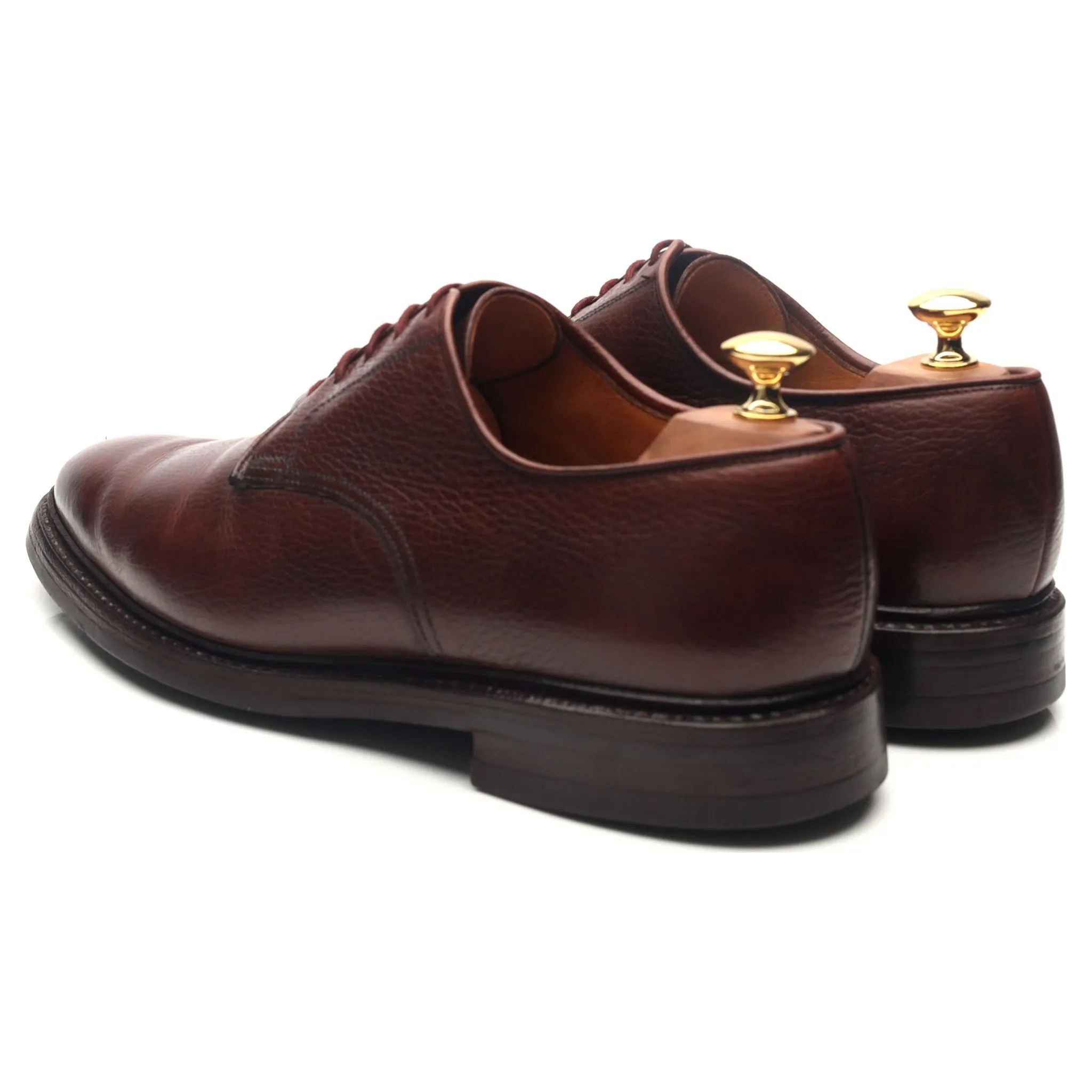 'Ashdown' Dark Brown Leather Derby UK 9 E