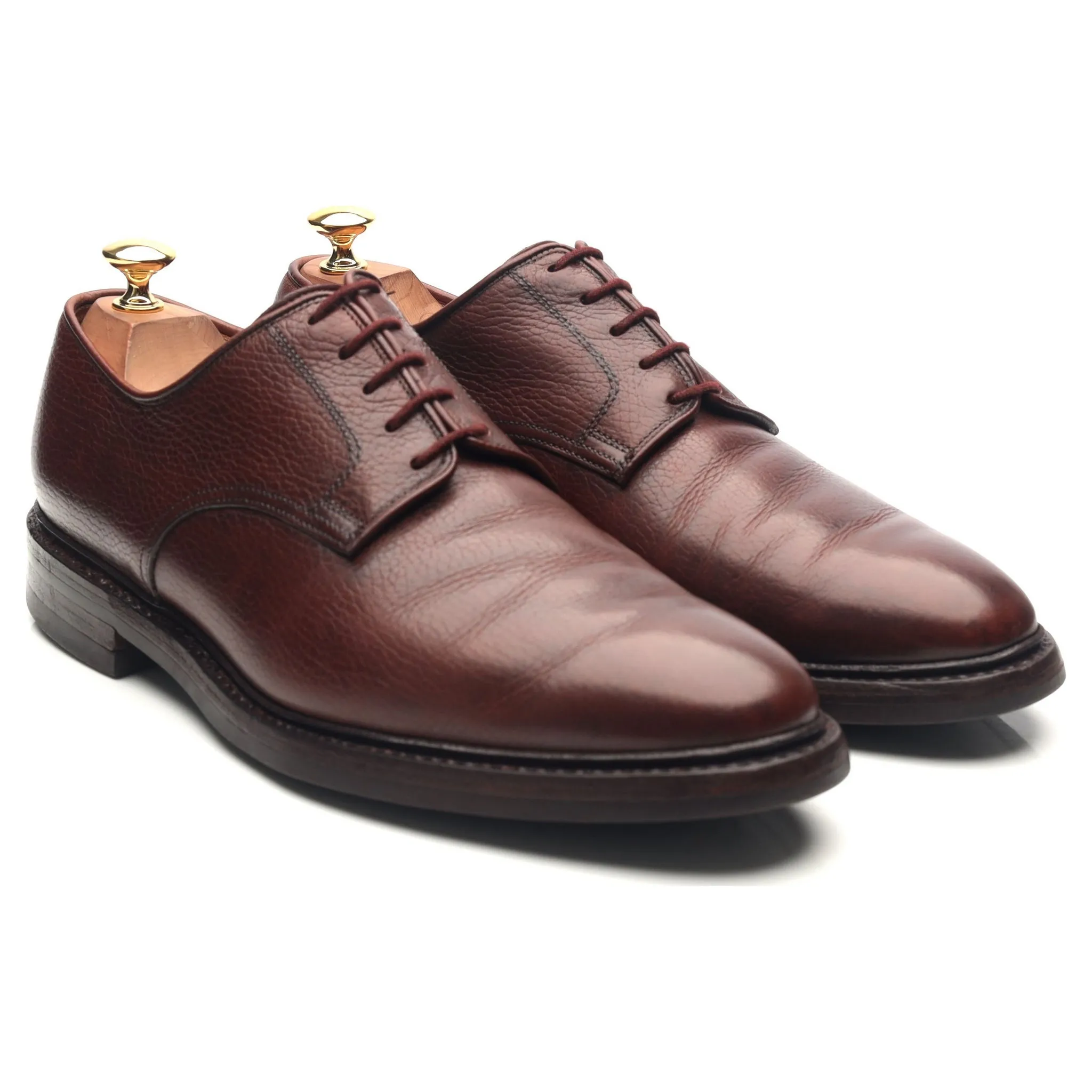 'Ashdown' Dark Brown Leather Derby UK 9 E