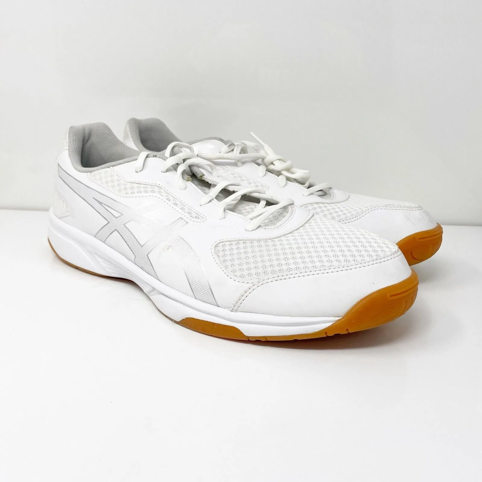 Asics Mens Upcourt 2 B705Y White Running Shoes Sneakers Size 13