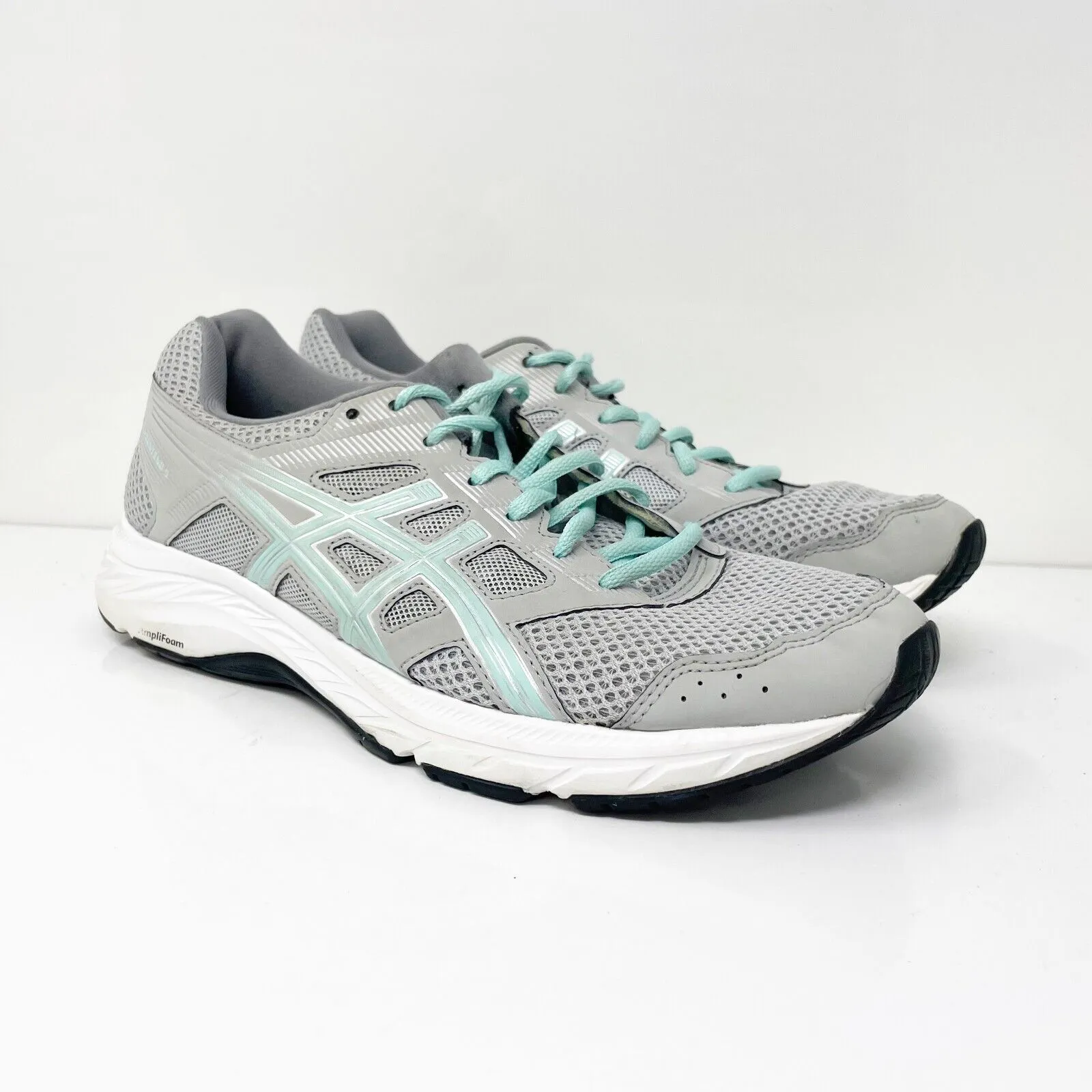 Asics Womens Gel Contend 5 1012A234 Gray Running Shoes Sneakers Size 9.5