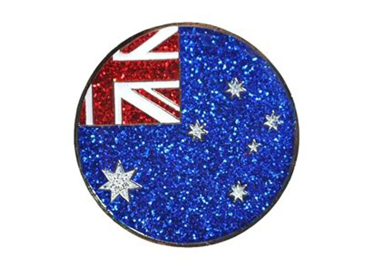 Australia Flag Navika Glitzy Hat Clip/Marker