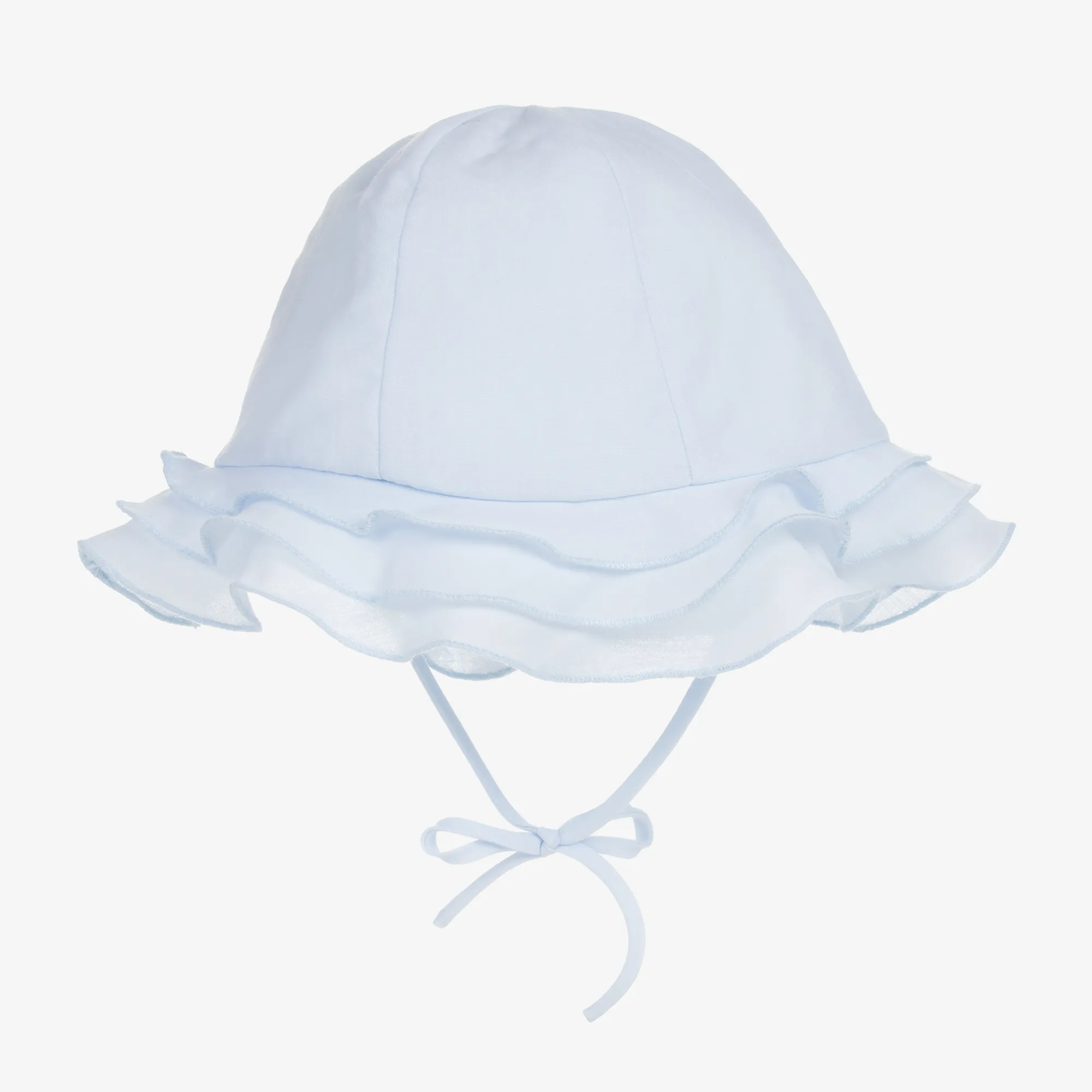 Baby Blue Polycotton Sun Hat 