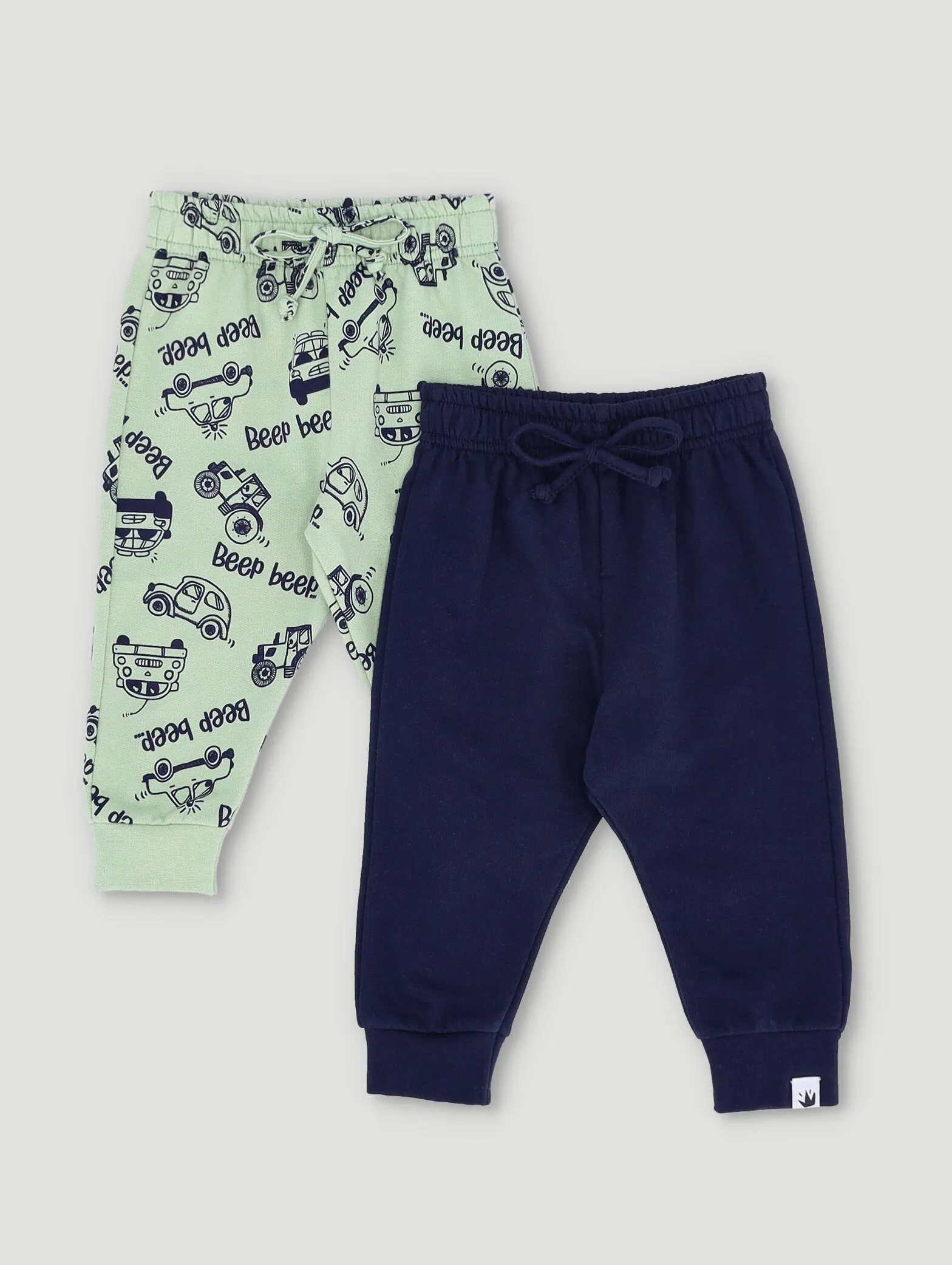 Baby Boys 2 Pack Car Print Joggers