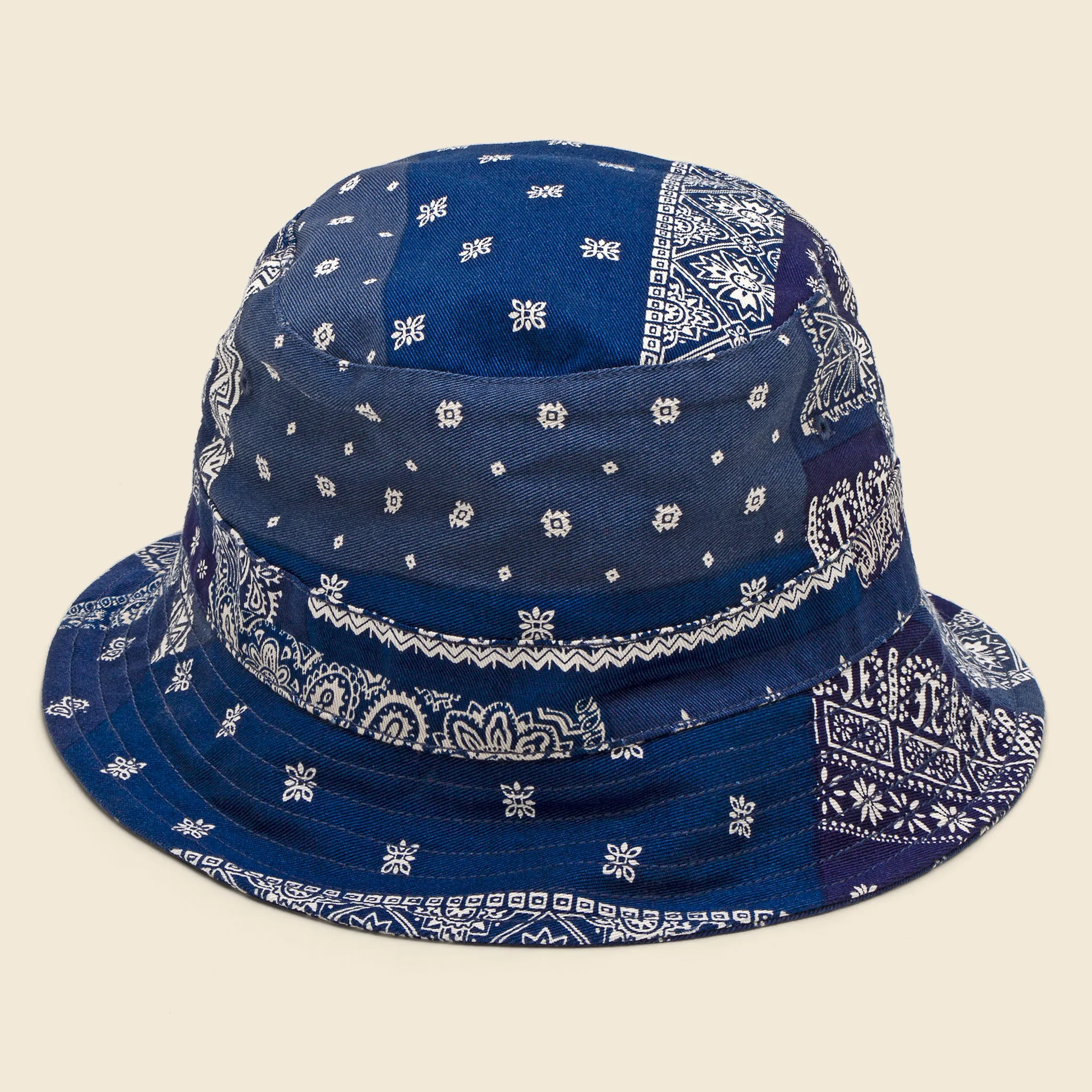 Bandana Bucket Hat - Indigo/Black