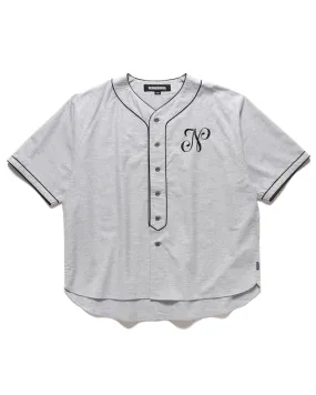 Short Sleeve Grey Baseball Shirt