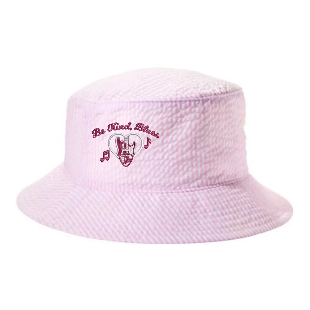 Be Kind, Blues Seersucker Bucket Hat