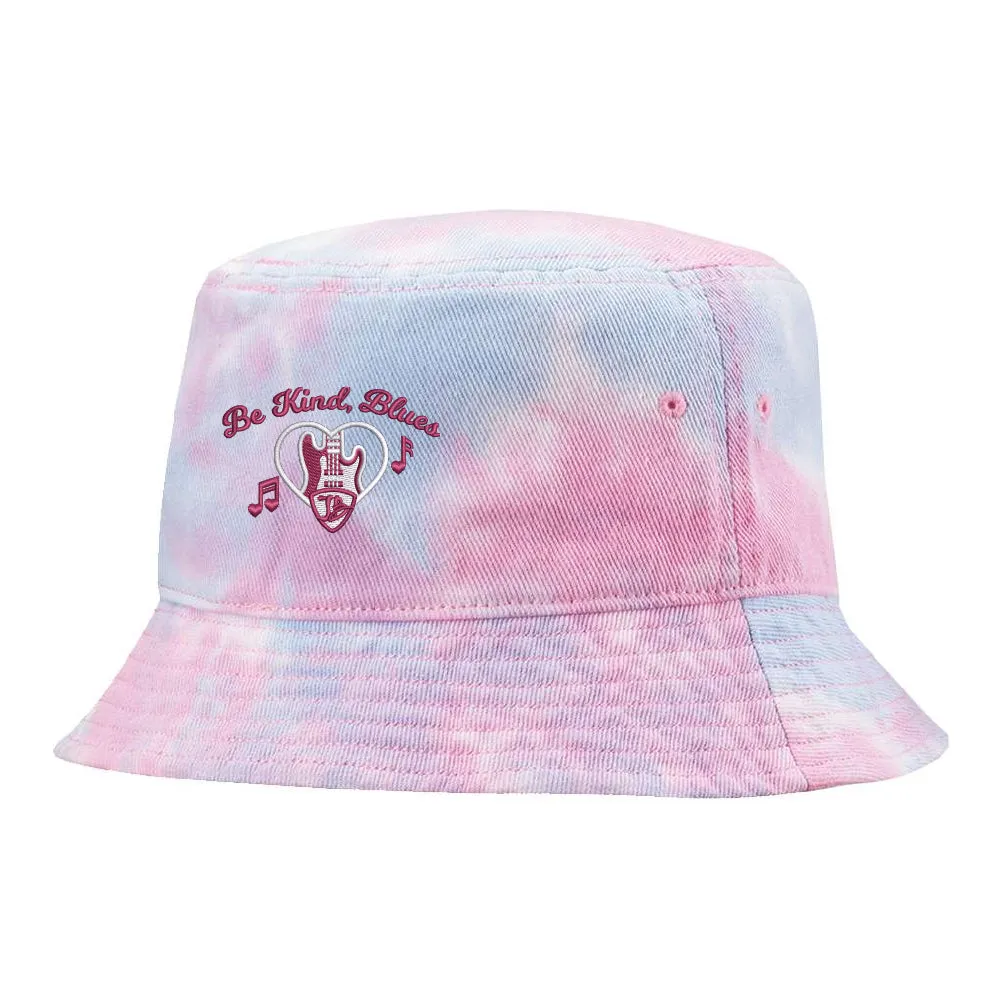 Be Kind, Blues Tie Dye Bucket Hat