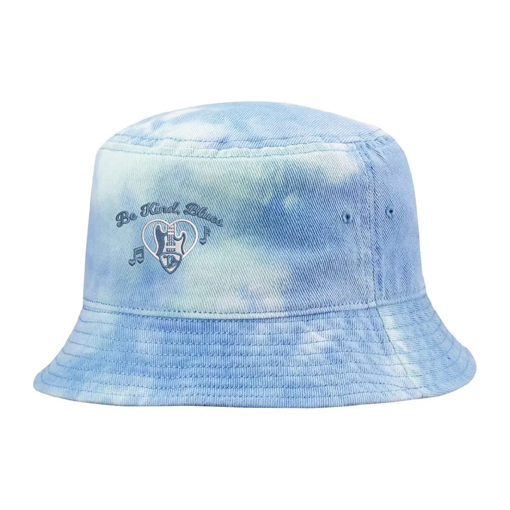 Be Kind, Blues Tie Dye Bucket Hat