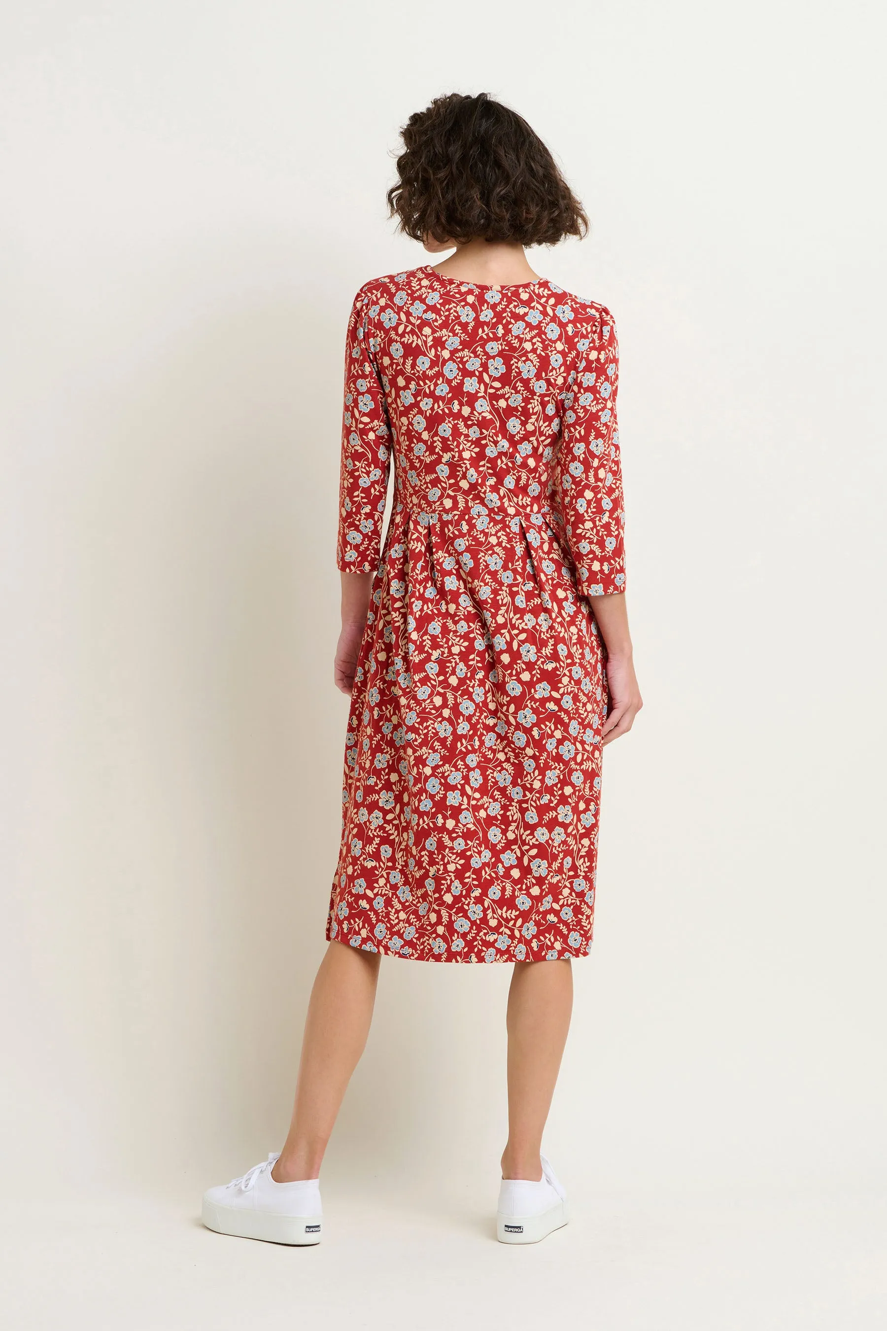 Beautiful Floral Print Midi Dress