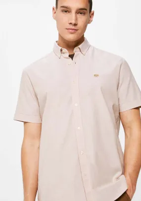 Beige Pinpoint Shirt