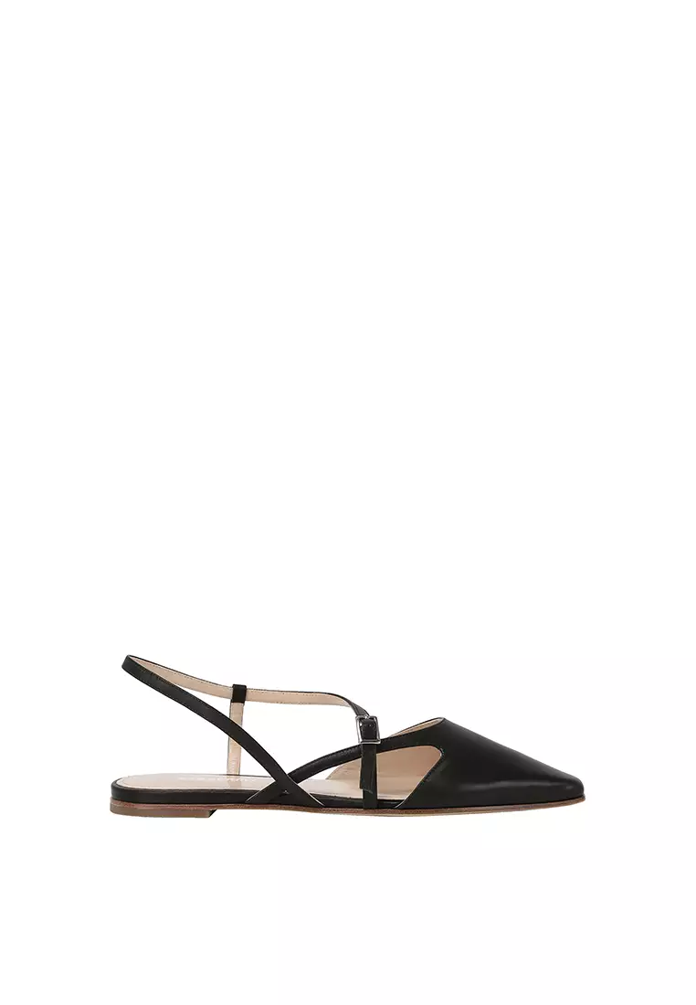 BERACAMY BERACAMY Slingback Flat - Black