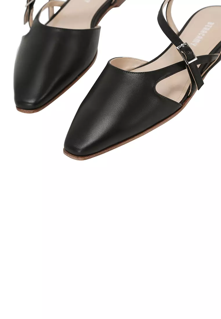 BERACAMY BERACAMY Slingback Flat - Black