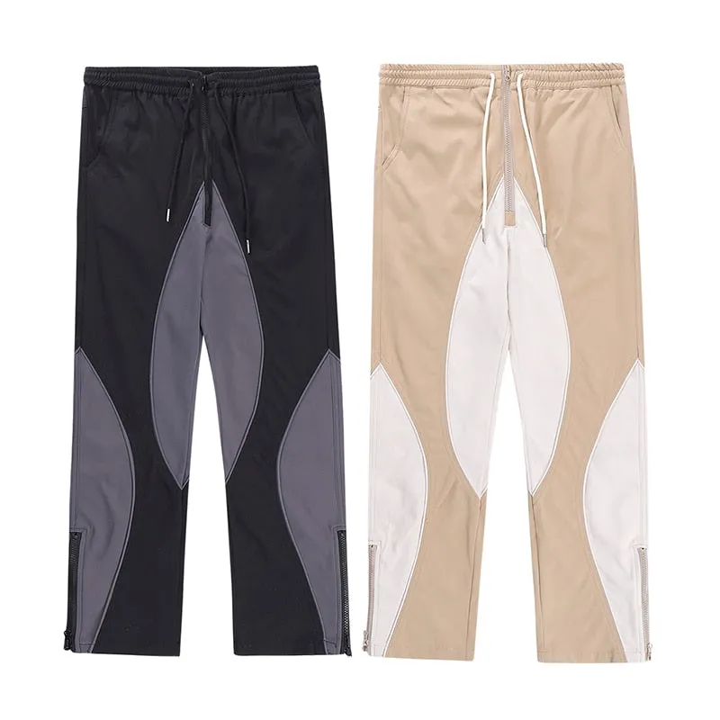 Bi-Color Flat Pants