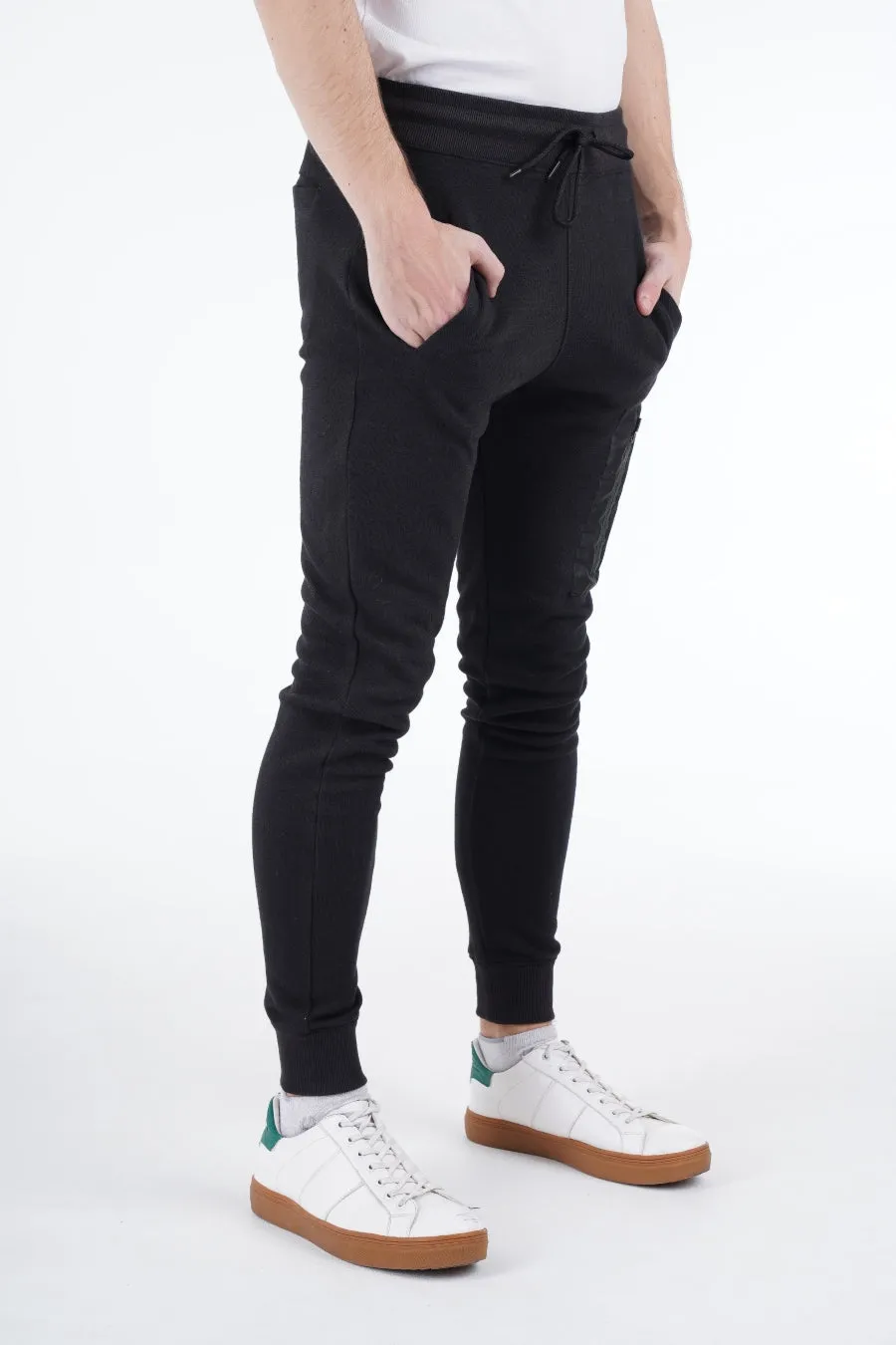 Black Cargo Joggers