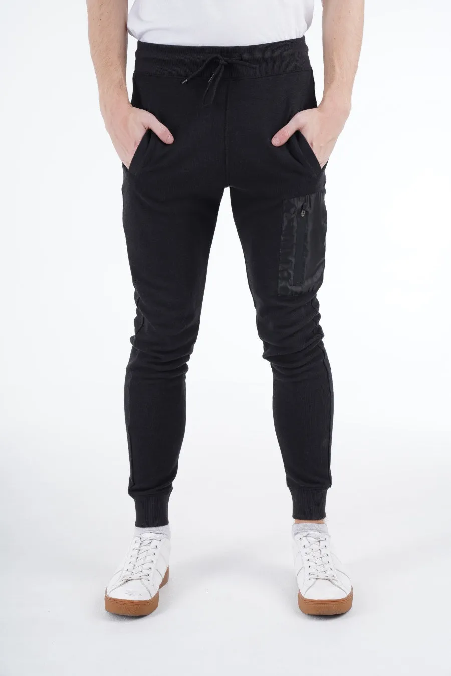 Black Cargo Joggers