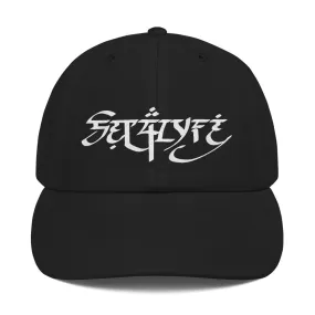 Black Champion Edition Dad Hat with NU Logo