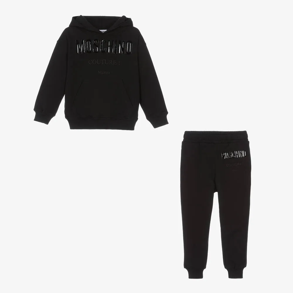 Black Cotton Tracksuit