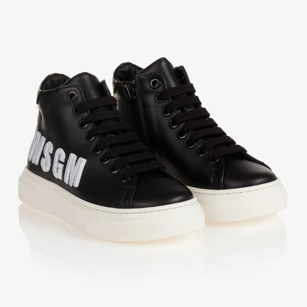 Black High-Top Trainers