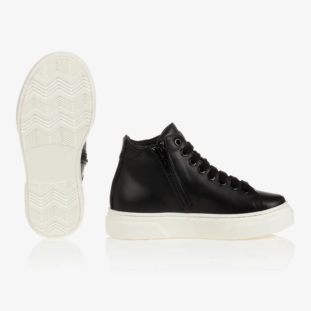 Black High-Top Trainers